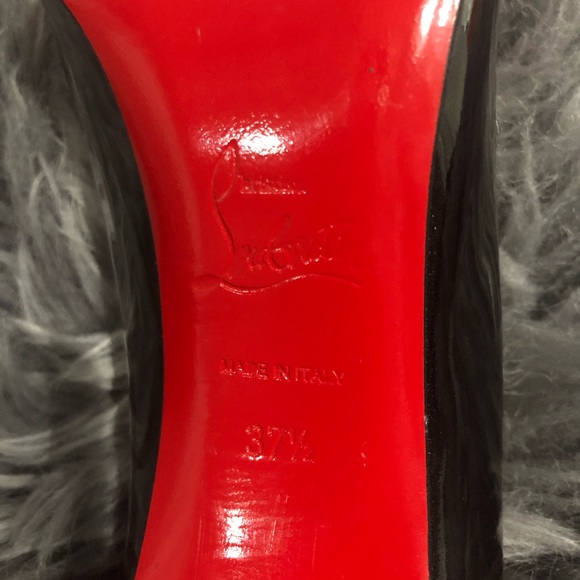 Christian Louboutin pigalles 100 Black Patent - Picture 5 of 8